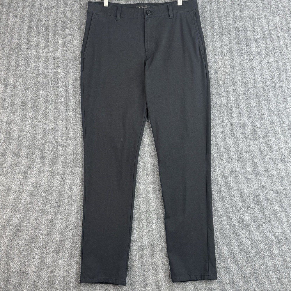 Travis Mathew Performance Pants Mens 33x31 Black Golf Casual Stretch Vacation